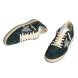 Женские кеды Golden Goose Ball Star in Green suede with Silver glitter star