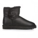Женские мини угги с пуговицей Bailey Button Mini Metallic Black
