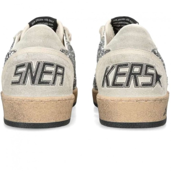 Женские кеды Golden Goose Superstar Ball Star and Glitter Heel Tab