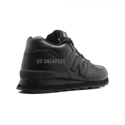 New Balance Мужские 574 High Top Black Leather