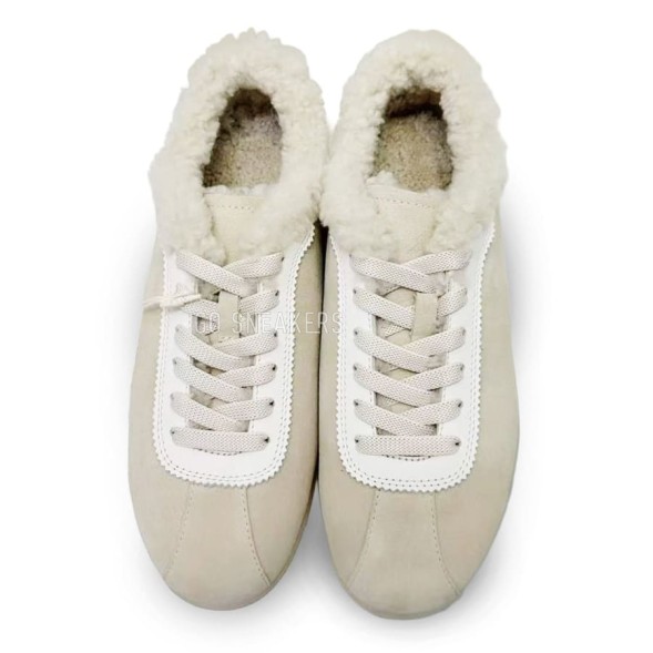 Женские зимние кроссовки Brunello Cucinelli Sneakers Winter Beige