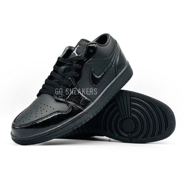 Мужские кроссовки Nike Air Jordan 1 Low SE «Black Croc»