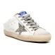 Женские сабо Golden Goose Superstar Sabot with Platinum Glitter Star and Suede Tongue