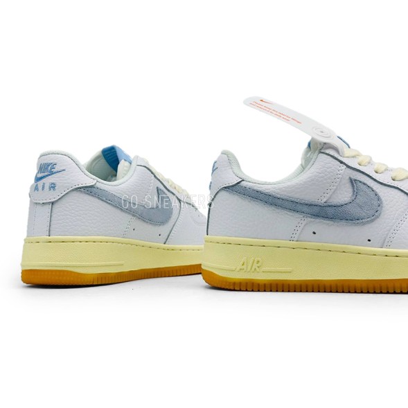 Женские кроссовки Nike Air Force Light Blue/Yellow 