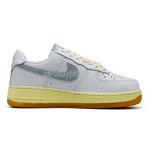 Женские кроссовки Nike Air Force Light Blue/Yellow 