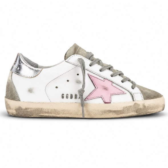 Женские кеды Golden Goose Superstar White Ice Orchid Pink