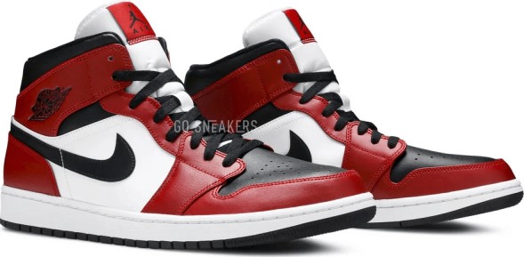 Унисекс кроссовки Nike Air Jordan 1 Mid &amp;#039;Chicago Black Toe&amp;#039;