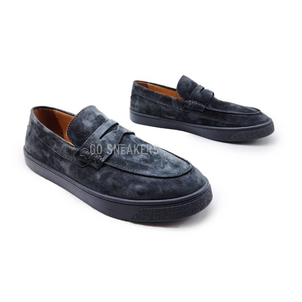 Унисекс мокасины Brunello Cucinelli Grey Suede 