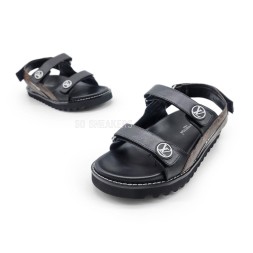 Louis Vuitton Leather Sandals Black/Brown