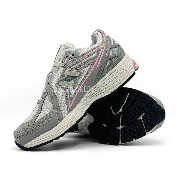 Женские кроссовки New Balance 1906 Grey Light Pink Reflective