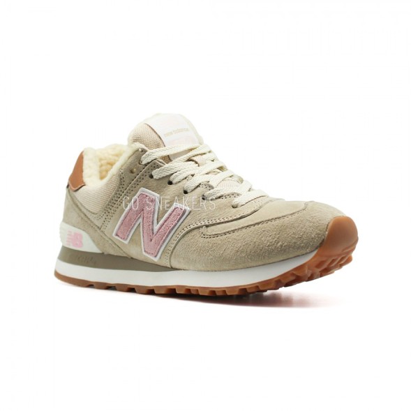Женские зимние кроссовки New Balance 574 Cruisin Beige