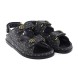 Женские босоножки Chanel Sandals Jeans Black