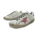 Женские кроссовки Golden Goose Superstar White/Pink