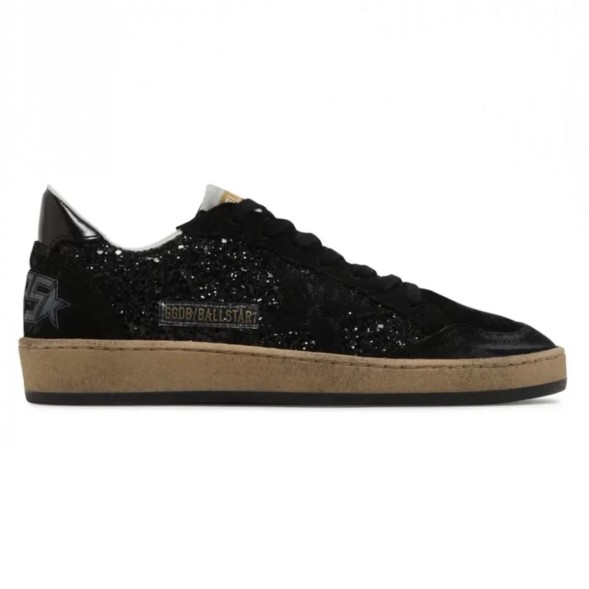 Женские кеды Golden Goose Super-Star Wmns Ball Star Black Glitter