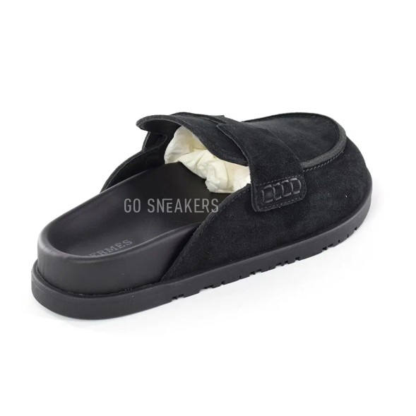 Унисекс тапочки Hermes Slippers Black