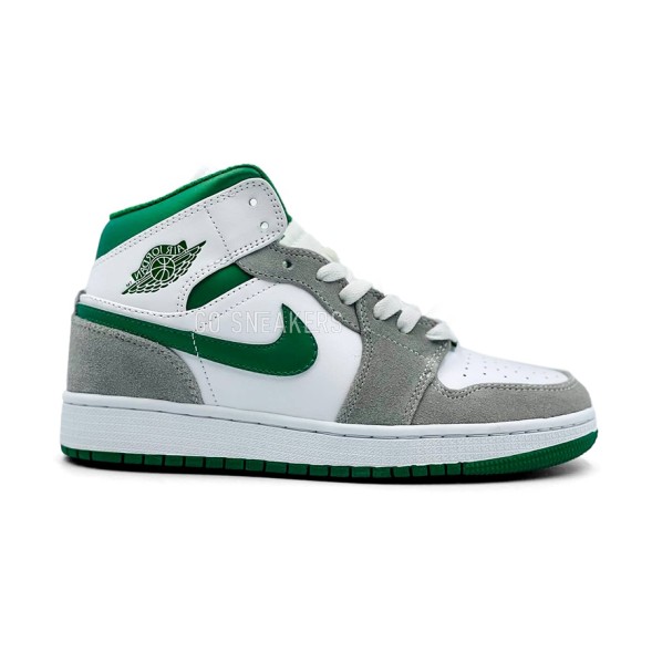 Унисекс кроссовки Nike Air Jordan 1 Mid SE Grey Pine Green