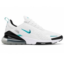Nike Air Max 270 White/Black Turquoise Swoosh