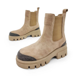 Brunello Cucinelli Chelsea Suede Sand