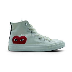 Converse X Comme Des Garcons Play White High Top